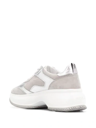 Shop Hogan H435 Chunky Sneakers In Grey