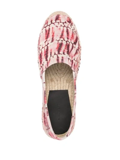 Shop Isabel Marant Tie-dye Pattern Espadrilles In Pink