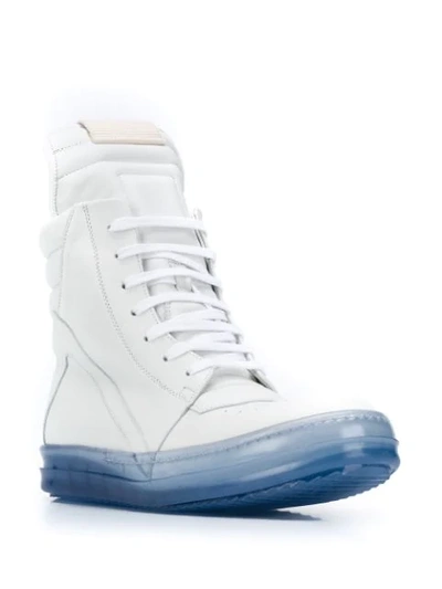 Shop Rick Owens Geobasket Sneakers In White