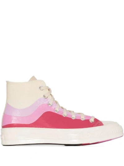 Converse White Pink And Chuck 70 Hi Nor'easter Sneakers | ModeSens