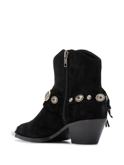 Shop Ash Farrow Ankle Boots In Black