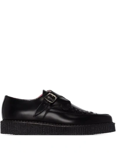 Shop Molly Goddard X Underground Rico Buckled Creeper Shoes In Black