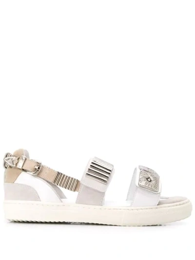 BUCKLED FLAT SANDALS