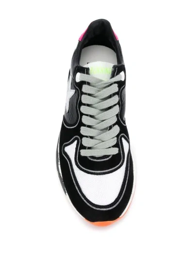 Shop Golden Goose Running Sole Sneakers In Black