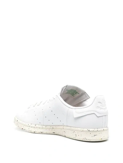 Adidas Originals White Vegan Leather Stan Smith Sneakers In White