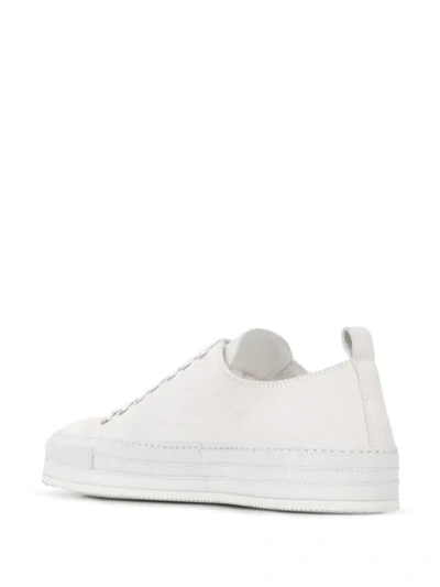 Shop Ann Demeulemeester Platform Sole Low-top Sneakers In White