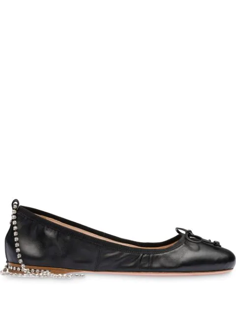 miu miu black flats