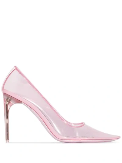 Shop Givenchy Transparent 100mm Pumps In Pink