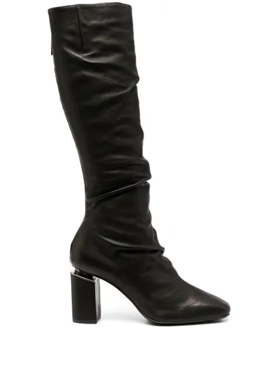 VIC MATIE RUCHED MID-CALF BOOTS 