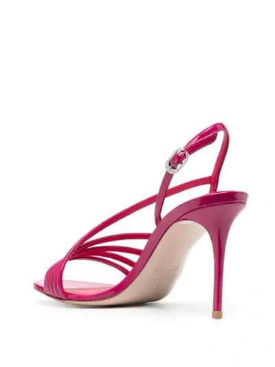 Shop Le Silla Scarlet Leather Sandals In Pink