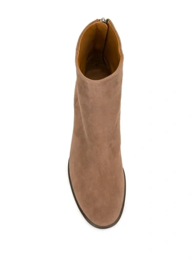 Shop Rag & Bone Fleur Side-zip Ankle Boots In Brown