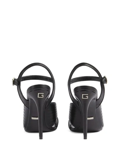 Shop Gucci Leather Sandals In Black