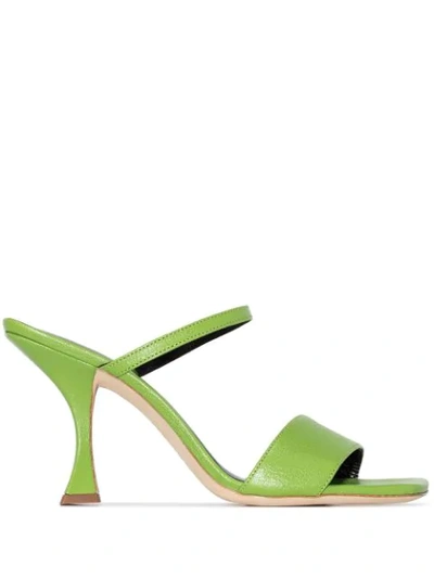 Shop By Far Nayla 85mm Open-toe Sandals In Green