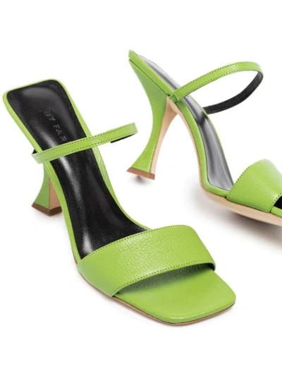 Shop By Far Nayla 85mm Open-toe Sandals In Green