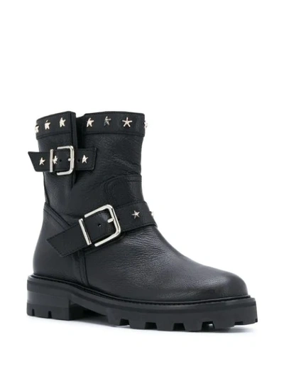 Shop Jimmy Choo Youth Ankle Boots In Black