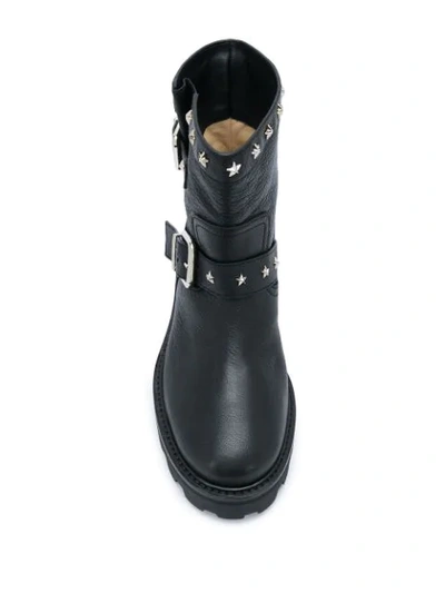 Shop Jimmy Choo Youth Ankle Boots In Black