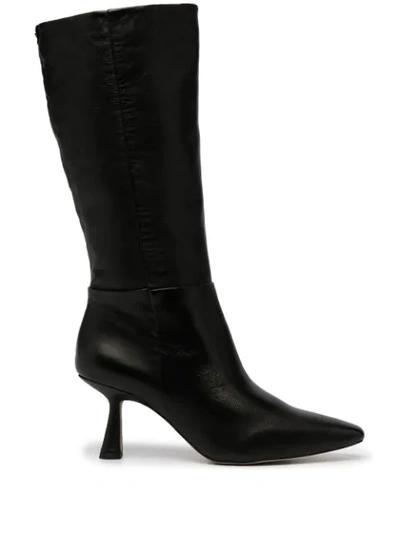 Shop Sam Edelman Samira Pointed Boots In Black