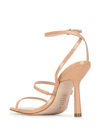 Shop Schutz S-nita Square-toe Sandals In Brown