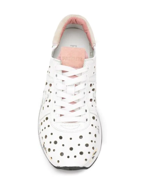 Premiata Conny perforated sneakers - White