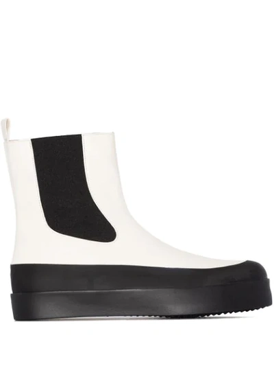 Shop Neous Zaniah 30mm Chelsea Boots In White