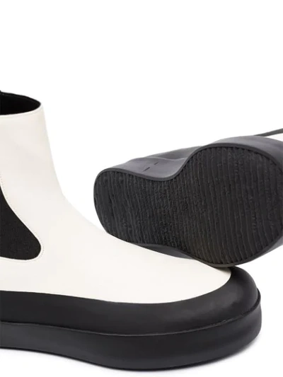 Shop Neous Zaniah 30mm Chelsea Boots In White