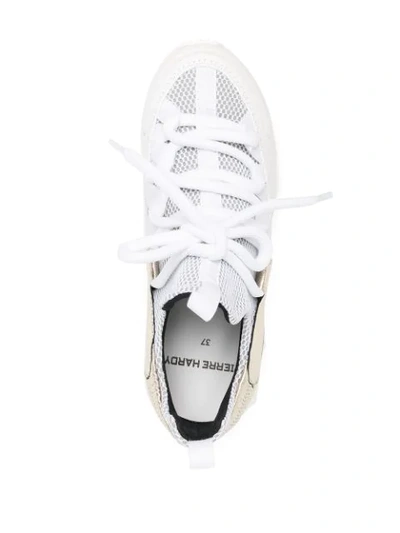Shop Pierre Hardy Trek Comet Sneakers In White