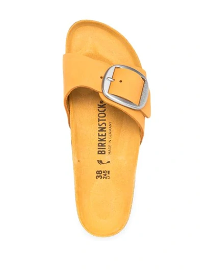 Shop Birkenstock Madrid Big Buckle Sandals In Yellow