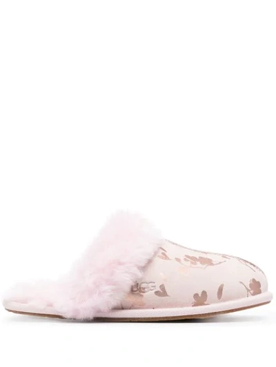 Ugg Floral Print Slippers In Pink | ModeSens