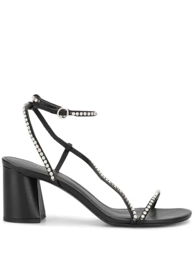Shop 3.1 Phillip Lim / フィリップ リム Drum Crystal-embellished Sandals In Black