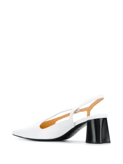 Shop Ellery Diego 70mm Slingback Pumps In White