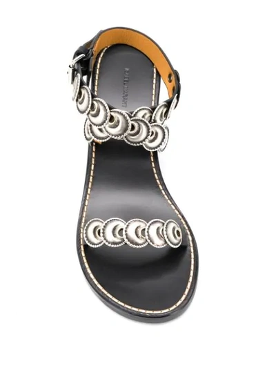 Shop Isabel Marant Heeled Disc Sandals In Black