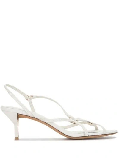 3.1 Phillip Lim Louise Leather Slingback Sandals In Ivory