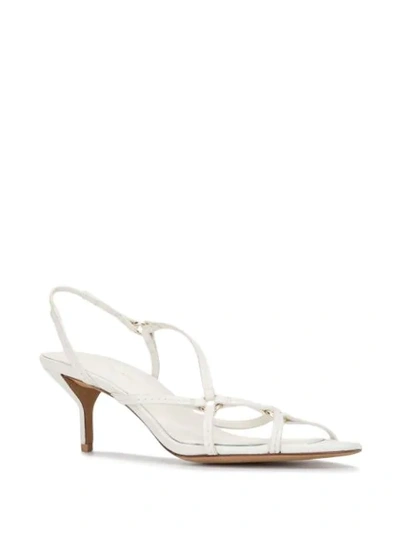3.1 Phillip Lim Louise Leather Slingback Sandals In Ivory