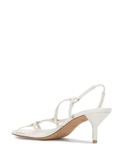 3.1 Phillip Lim Louise Leather Slingback Sandals In Ivory
