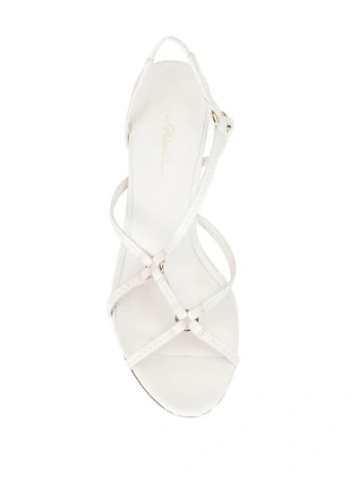 3.1 Phillip Lim Louise Leather Slingback Sandals In Ivory