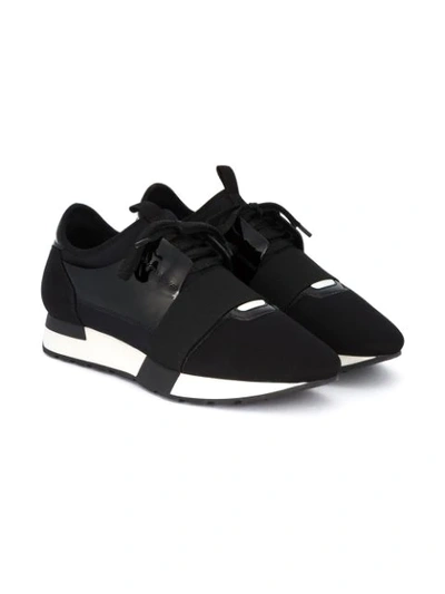 Shop Gucci Black Race Runner Trainers