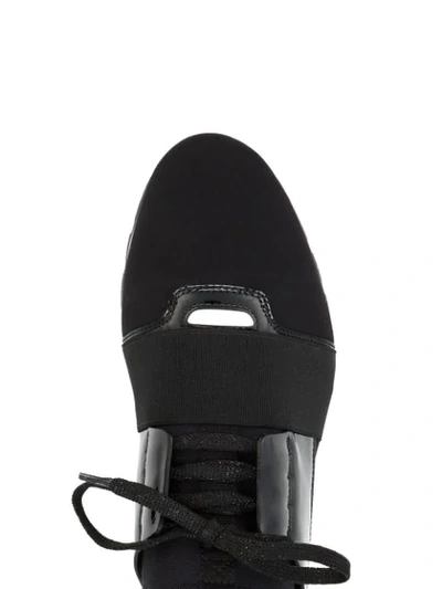 Shop Gucci Black Race Runner Sneakers