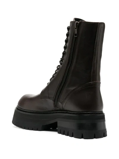 Shop Ann Demeulemeester Leather Lace-up Boots In Black