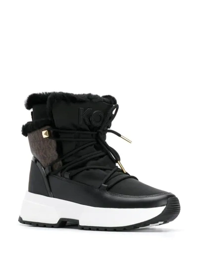 Shop Michael Michael Kors Lace-up Ankle Boots In Black