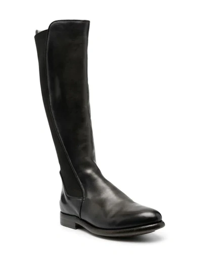 Shop Silvano Sassetti Leather Riding Boots In Black