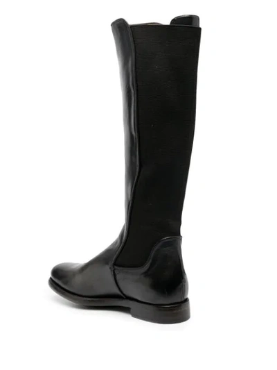 Shop Silvano Sassetti Leather Riding Boots In Black