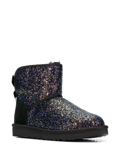 Shop Ugg Bow Cosmos Glitter Boots In Black