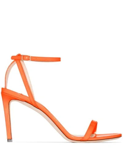 Shop Jimmy Choo Minny 85mm Sandals In Orange