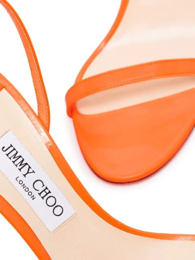 Shop Jimmy Choo Minny 85mm Sandals In Orange