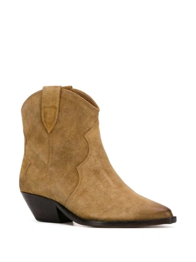 Shop Isabel Marant Dewina Cowboy Boots In Neutrals
