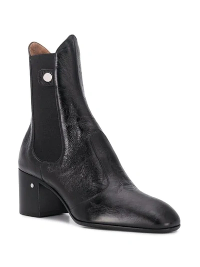 Laurence Dacade Block-heel Calf-leather Boots In Black
