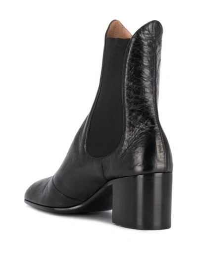 Laurence Dacade Block-heel Calf-leather Boots In Black