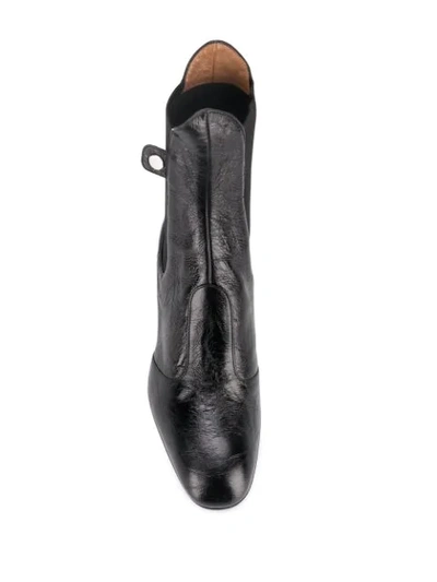 Laurence Dacade Block-heel Calf-leather Boots In Black