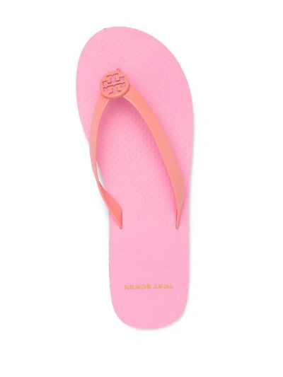 Shop Tory Burch Mini Minnie Flip-flops In Pink