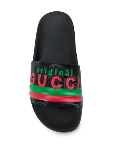 Shop Gucci Original  Slides In Black
